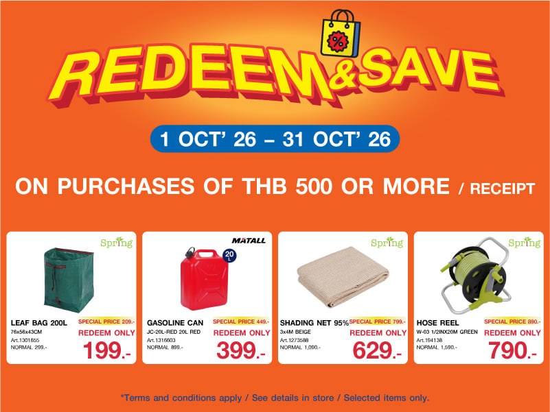 REDEEM&SAVE